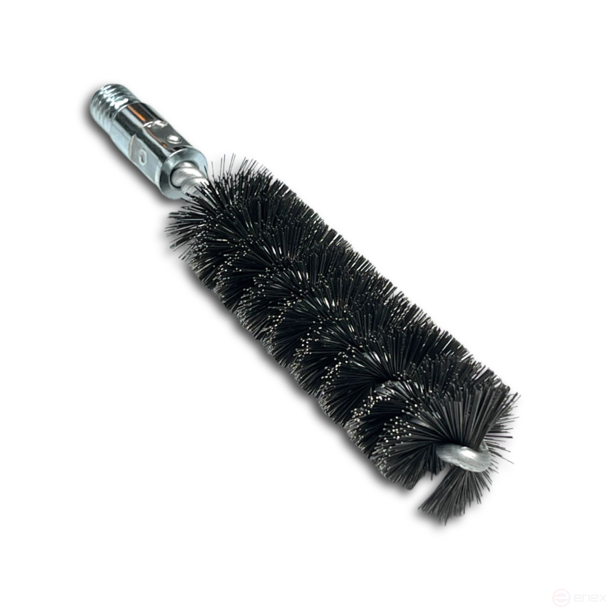 IBG brush, 160*100 mm, diameter 30 mm, straight steel wire STA 0.30 mm, fit W1/2", with plastic suspension