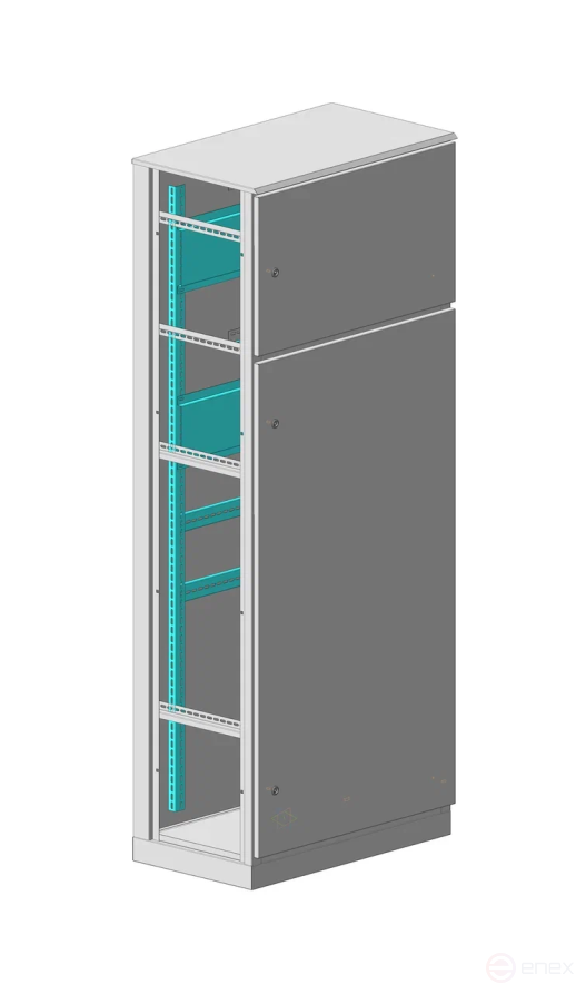 MULTICOLOR Корпус ВРУ-2 IP-54 (450x2000x450) со съемными боковыми панелями (ШхВхГ) RAL 7035