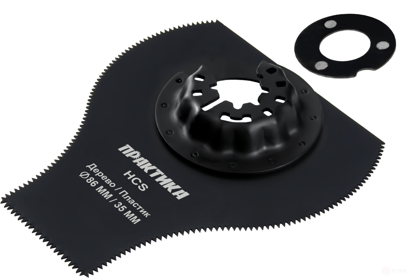 Насадка для МФИ ПРАКТИКА режущая многофункциональная, HCS, по дереву, 86 х 35 мм (240-157)