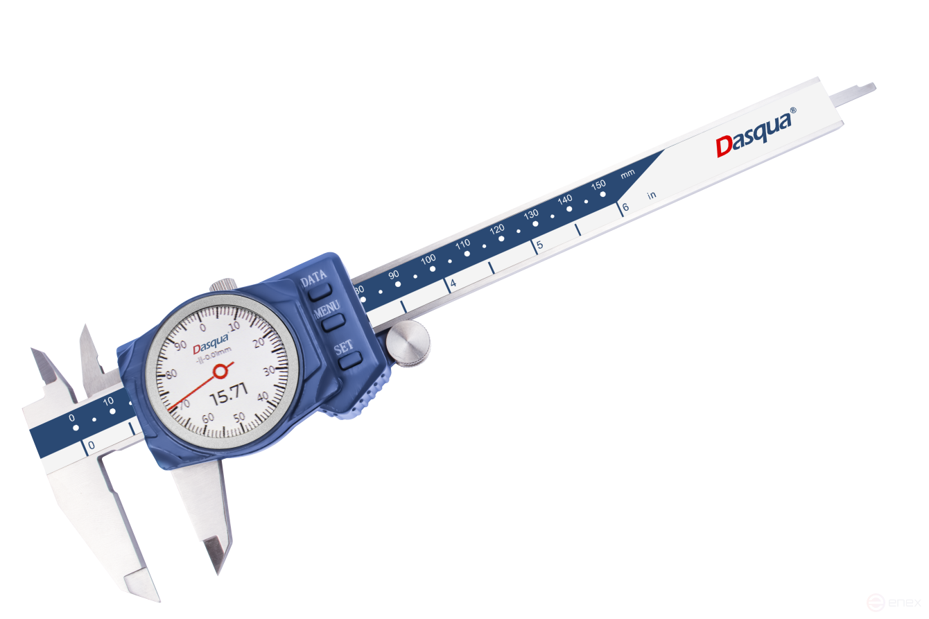 Штангенциркуль цифровой IP67 с индикацией круговой шкалы и с Bluetooth 0-150 мм/0-6"; 0,01 мм/0,0005"