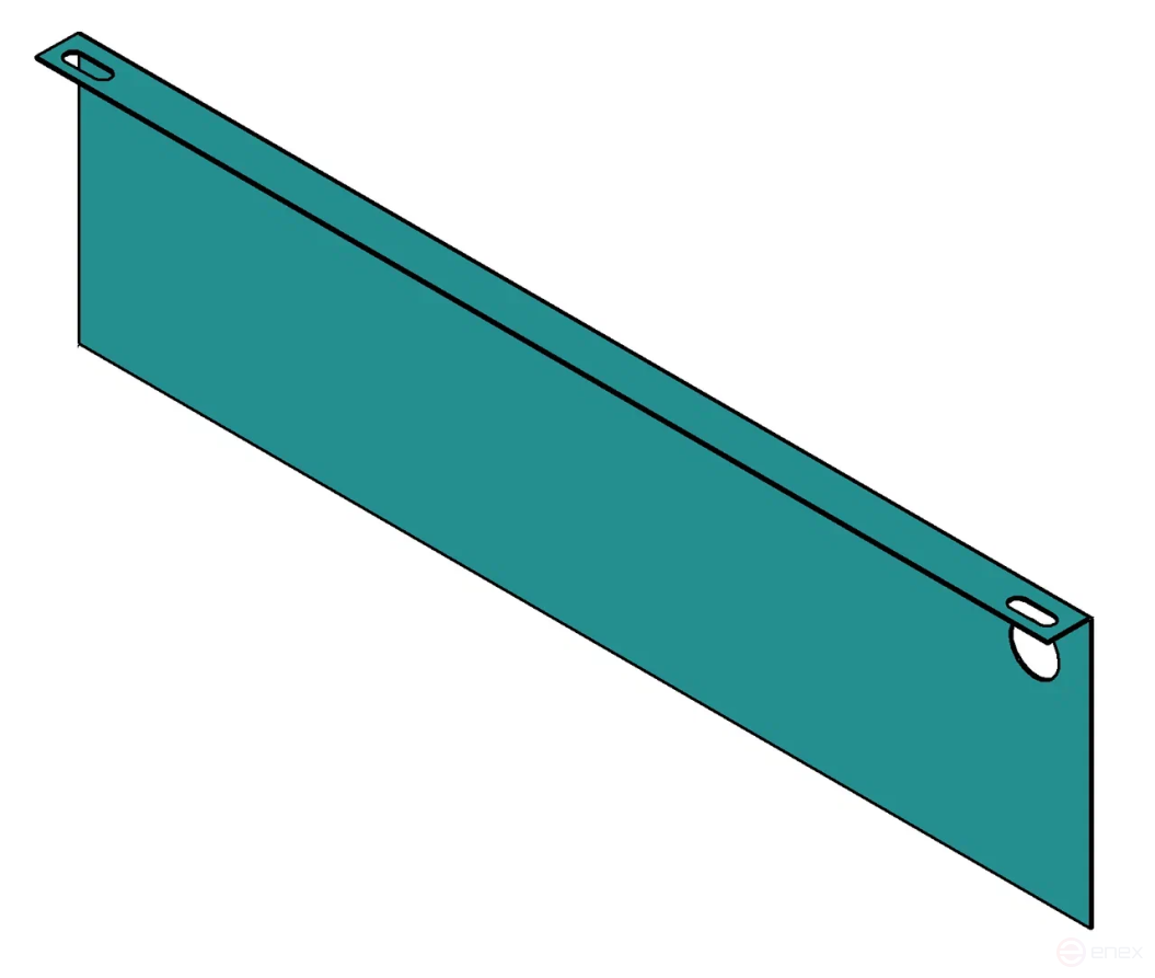 MULTICOLOR Перегородка отсека учета ВРУ (оц.) IP31/IP54 (ШхВ) Sоц 1,0 мм