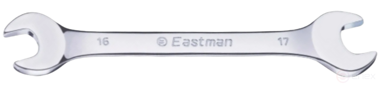 Double-sided horn wrench with oval handle, 25x28 mm, E-2002