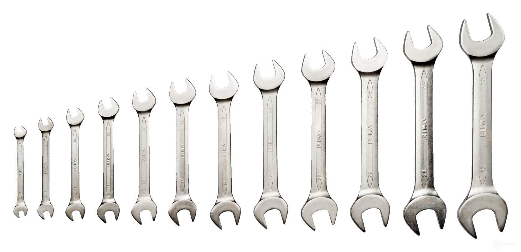 Набор двусторонних рожковых ключей, 12 шт. (6 - 32 мм), чехол