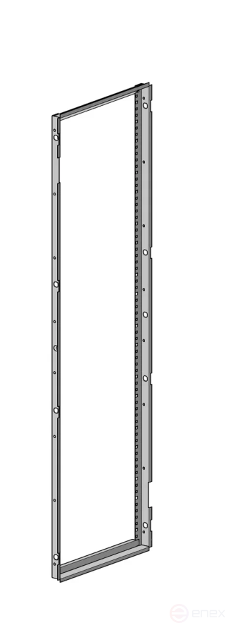 MULTICOLOR Plastron mounting frame (modular) (600x2100) (WxDxH) RAL 7035