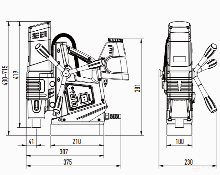 AT-S Магнитный сверлильный станок SU-60