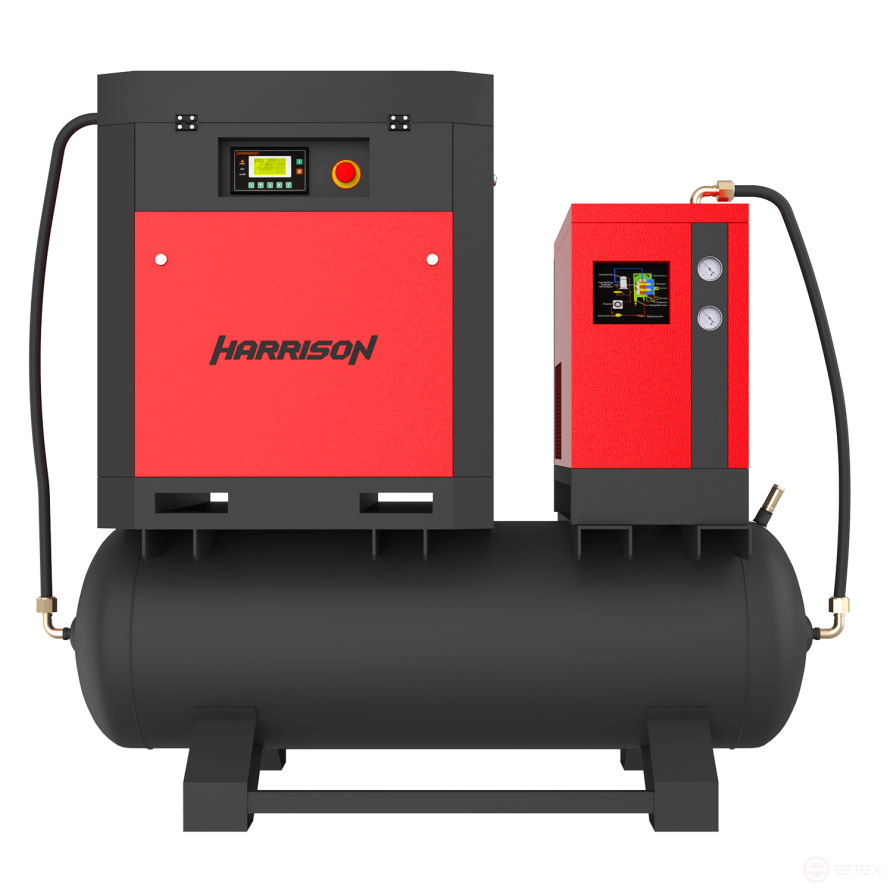 Компрессор винтовой 3 в 1 (компрессор + ресивер + осушитель): HRS-94750TD5