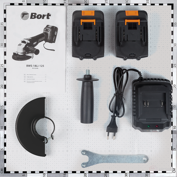 Angle grinder rechargeable BORT BWS-18Li-125