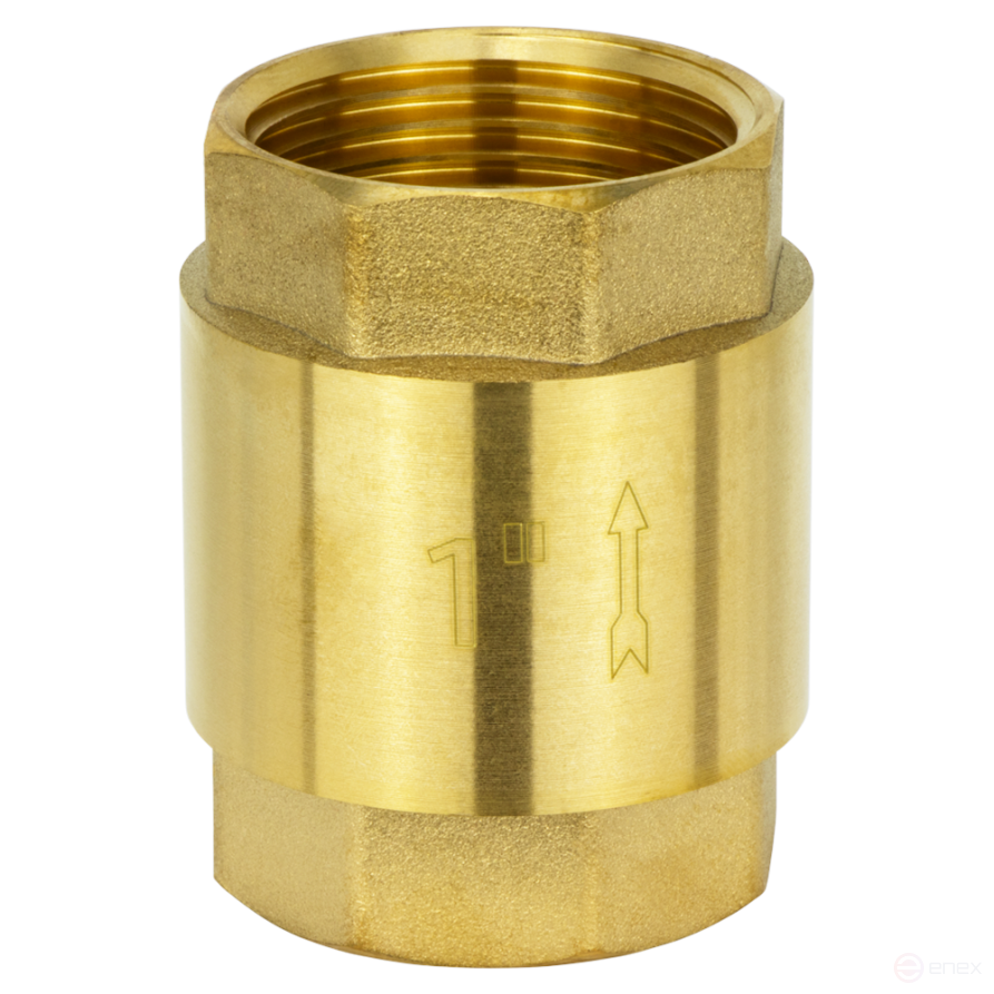 BRV-1, Обратный клапан Ø 1 дюйм с пластиковым клапаном, без фильтра