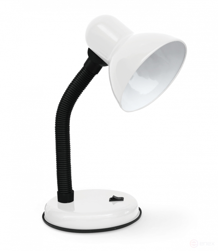 Светильник настольный под лампу на основании СНО 22Б-E27 230В БЕЛЫЙ (с подвесом) IN HOME