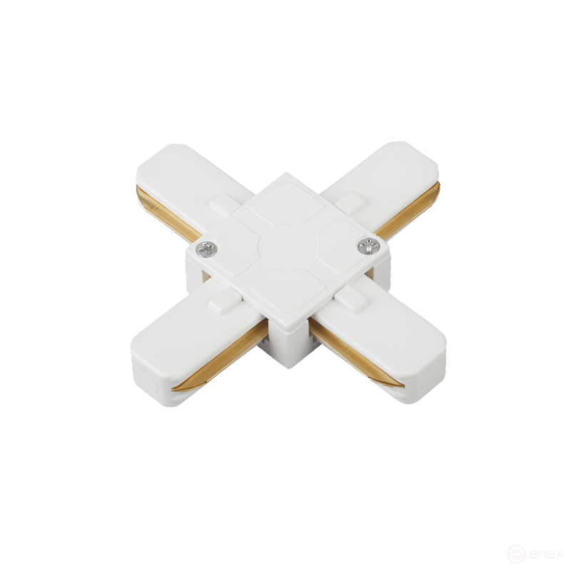Коннектор X-тип XSB-WH для шинопровода SB белый IN HOME