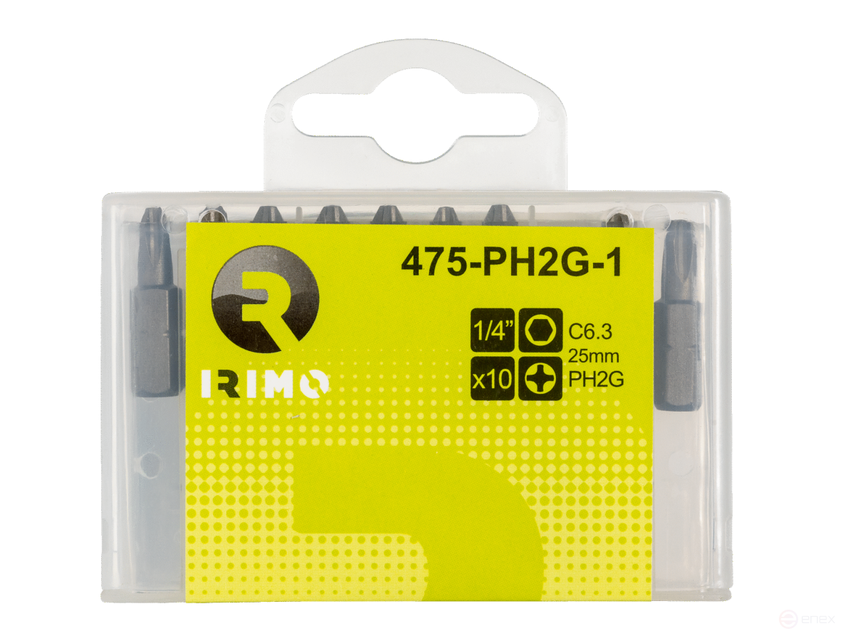 Биты Phillips Drywall 1/4, 25 мм, 10 шт.