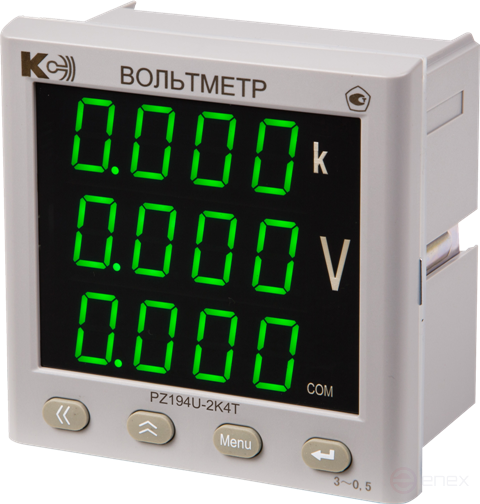 Voltmeter PZ194U-2K4T-00301-500V-4...20mA-K-3.4-0.5