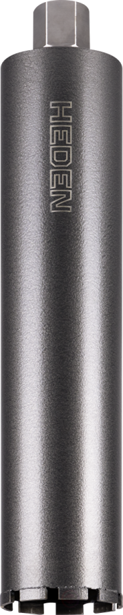 Heden diamond crown 102x450 mm, 1 1/4" UNC, 9 segments, art. 410.006
