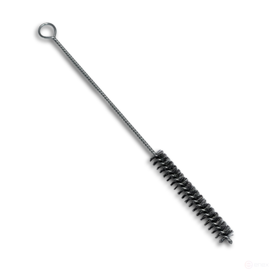 IBZ brush ruff, 300*100 mm, diameter 13 mm, steel corrugated wire STA 0.15 mm, shank 2.0 mm