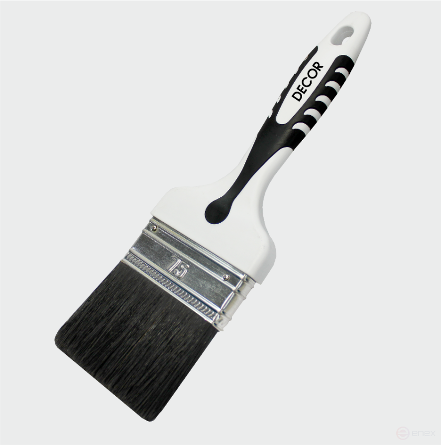 Flat Black White brush for primer