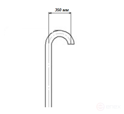 Gusak-penetration on a flat roof for cable entry PG 48/41-2000 MALIEN (outer pipe diameter = 48 mm, inner DN = 41 mm, powder-polymer coating RAL 7040)