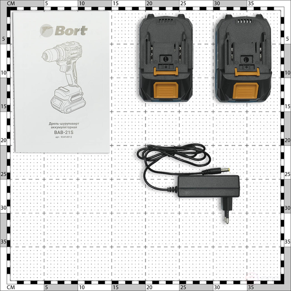 Cordless drill-screwdriver BORT BAB-21S (2x2Ah+battery)