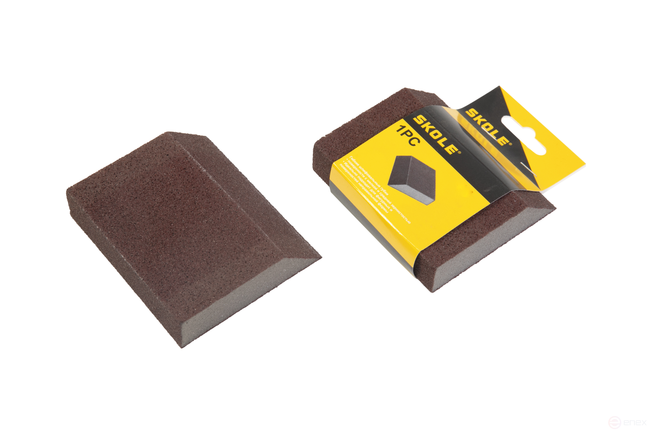 Губка для шлифования Skole p120 (трапеция) 1упаковка/10шт GS2-120