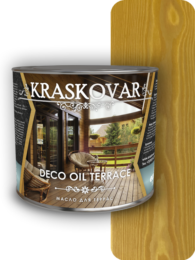 Oil for terraces Kraskovar Deco Oil Terrace Spruce 2.2 l.