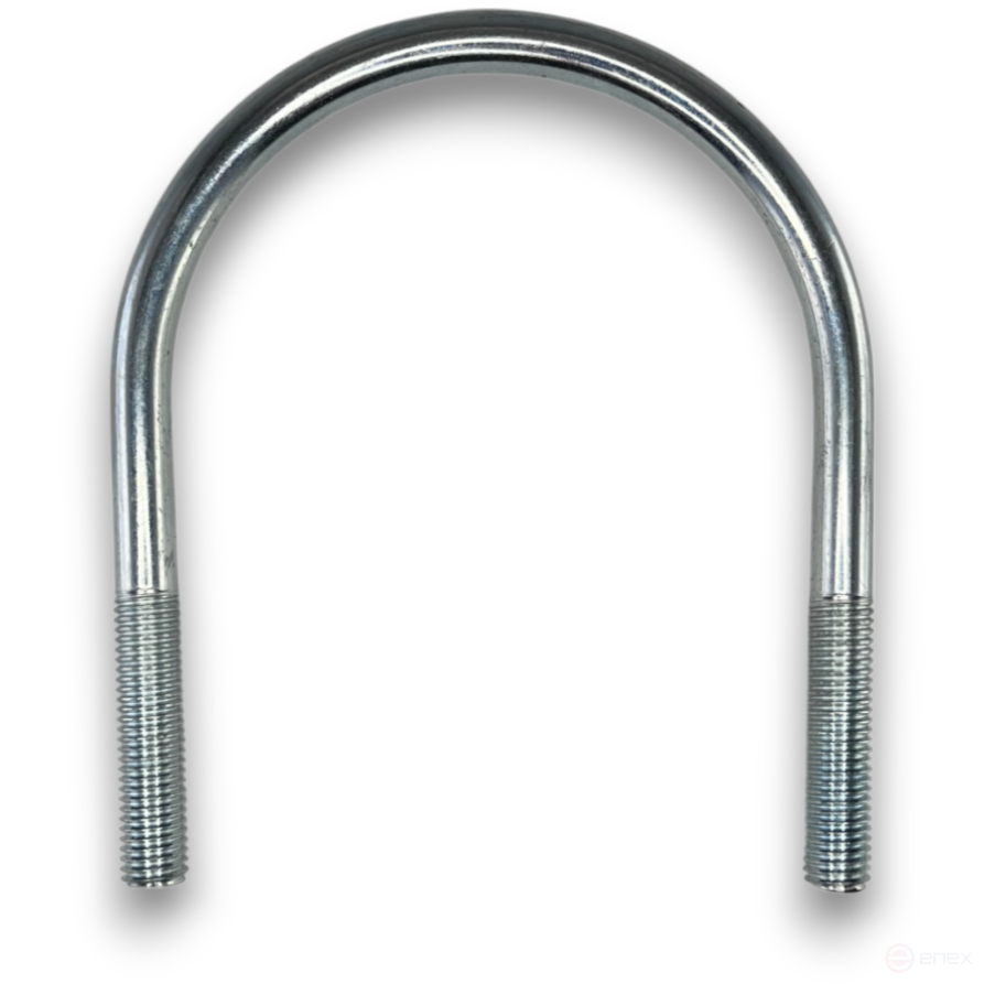 Керн Комплект хомут U образный гост 24137-80 м12х110 + 2 гайки + 2шайбы. Оцинкованный. 5 комплектов RKU00121102005