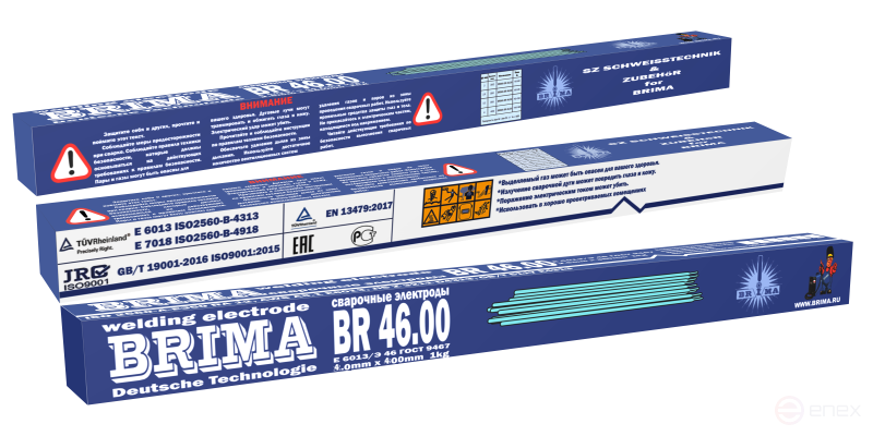 Электроды BRIMA BR 46.00 (ф 4.0 мм x 400 мм, 1 кг)