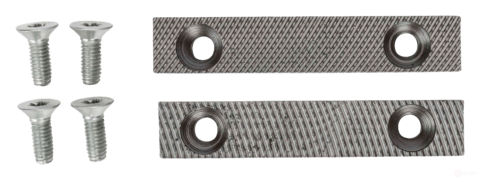 2 jaws for vise with screws FR-100