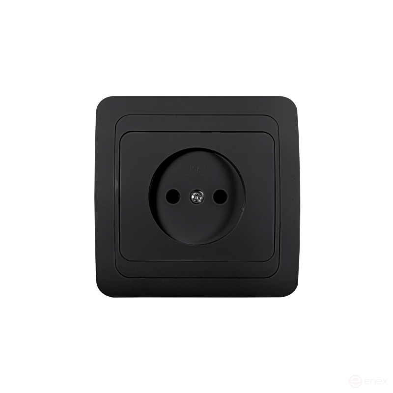 Розетка одинарная CLASSICO черная 2022B IN HOME