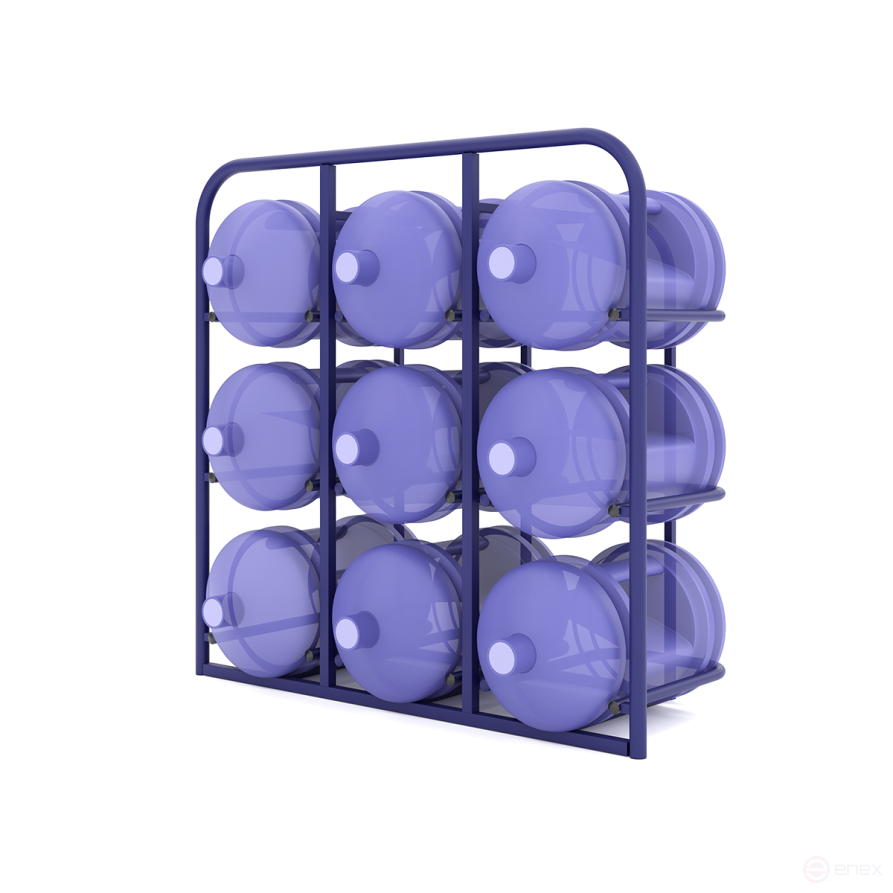 Shelf for water bottles SVD 9 378x919x940mm (9 pcs).