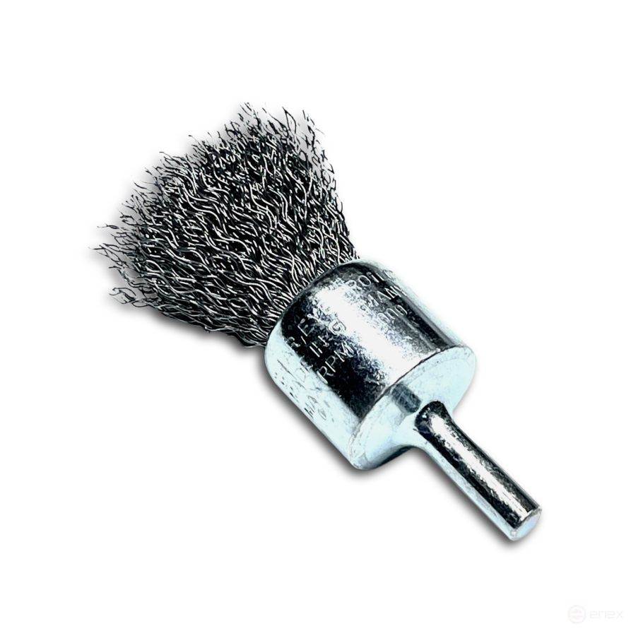 Brush, corrugated brush, D50 mm, shank 6 mm, length 68 mm, steel corrugated wire STA 0.30 mm, length of the working part 18 mm