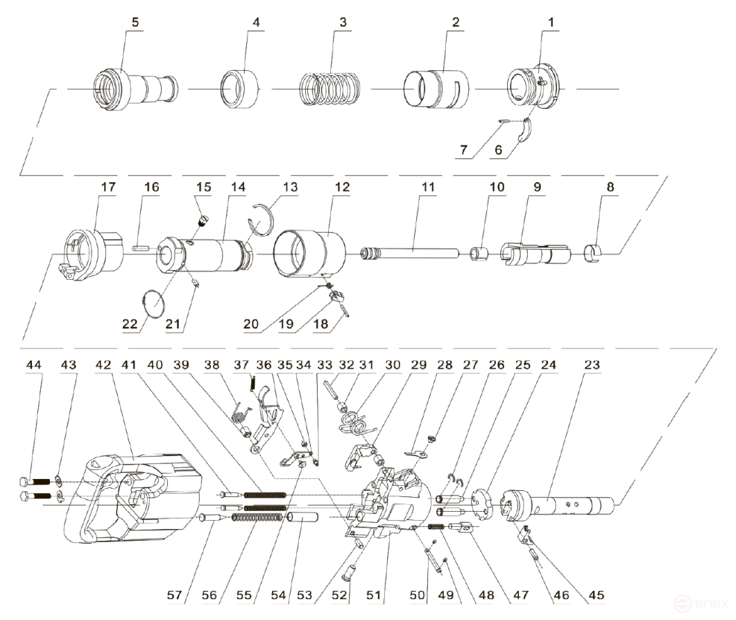 Монтажный пороховой пистолет FEDAST PC 84 (ПЦ-84)