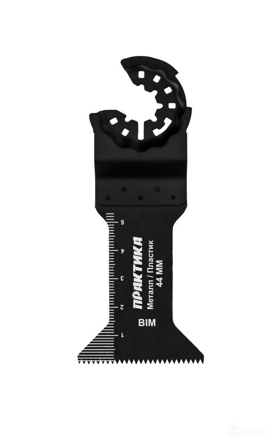 Насадка для МФИ ПРАКТИКА режущая Т-образная, BiM, по металлу и дереву, 44 мм, крупный зуб (240-270)