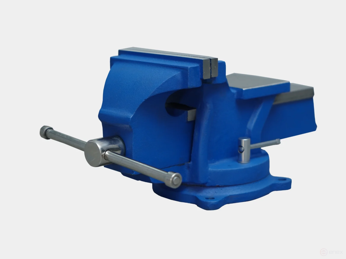 Чугунные поворотные тиски 200 мм