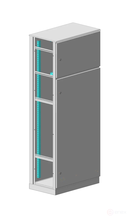 MULTICOLOR Housing VRU-2 IP-54 (600x2000x450) with removable side panels (WxHxD) RAL 7035; without mounting panels