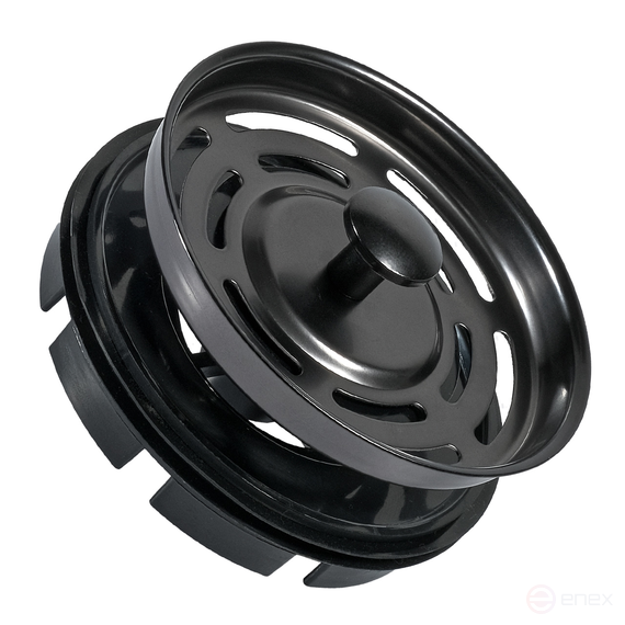 Chopper Kit Flange + BORT button (Black) (Sink Strainer)