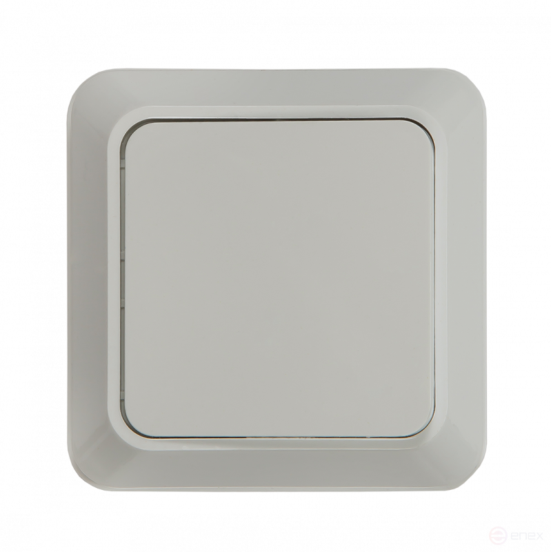 Выключатель одноклавишный BOLLETO белый накладной 7021 IN HOME