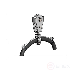 Sliding suspension with roller