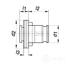 Quick-change insert NORGAU industrial 6x4.9 mm