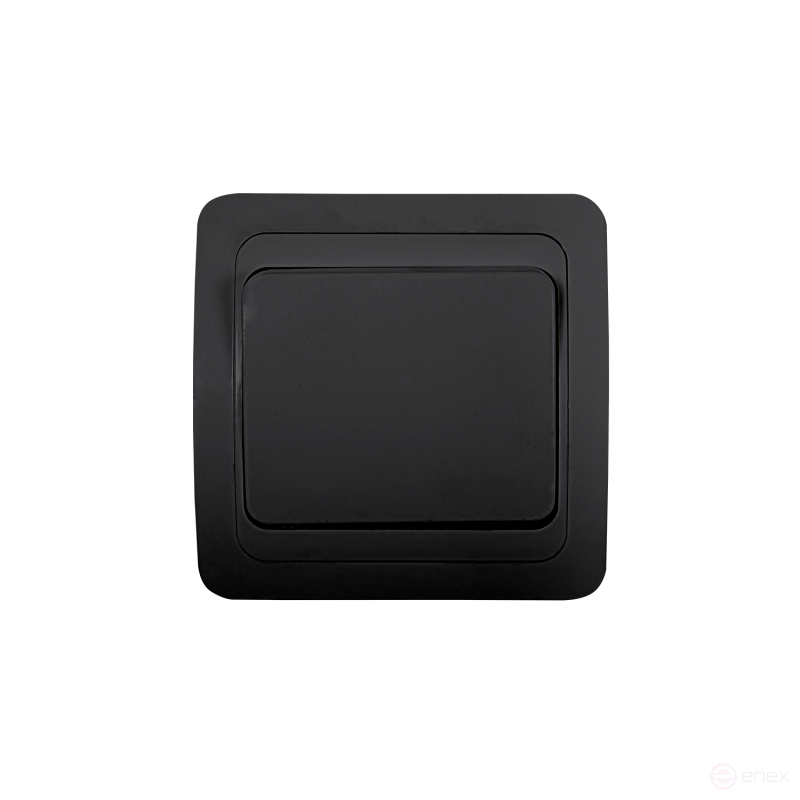 Выключатель одноклавишный CLASSICO черный 2021B IN HOME