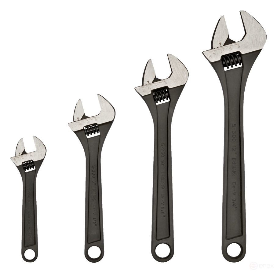 Набор фосфатированных разводных ключей, 4 шт.