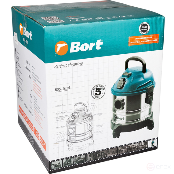 Vacuum cleaner for dry and wet cleaning BORT BSS-1015