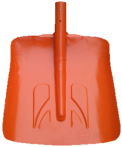 Лопата уборочная- подборочная, сталь 0,8 мм , порошкового окраса б/ч (тулейка под черенок D- 40мм) 470х350 мм.