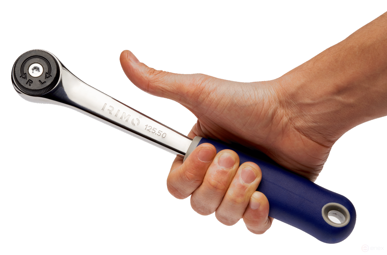 Ratchet wrench with rounded head 1/2