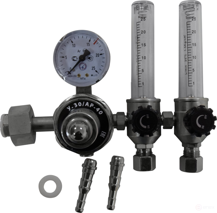 Регулятор УГЛЕКИСЛ/АРГОН. У-30/АР-40 (К) с 2-мя ротаметрами