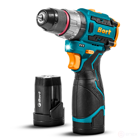 Cordless impact drill BORT BAB-16U (2x2A.h)