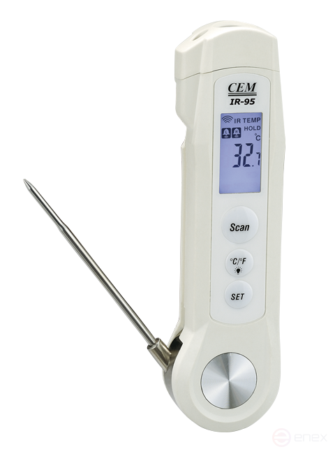 Professional digital thermometer + infrared pyrometer IR-95 CEM (State Register of the Russian Federation)