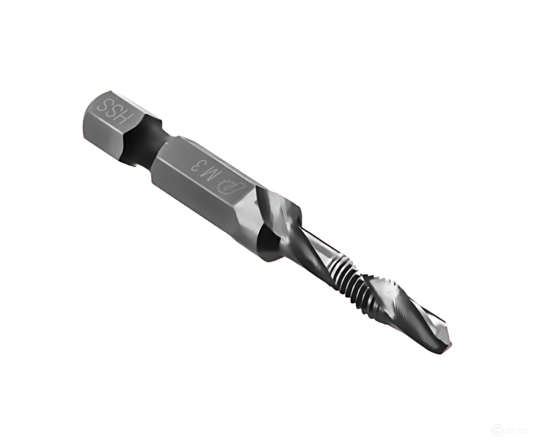 Сверло-метчик ПРАКТИКА М5 шаг 0,8 мм, длина 54 мм, хвостовик HEX 1/4