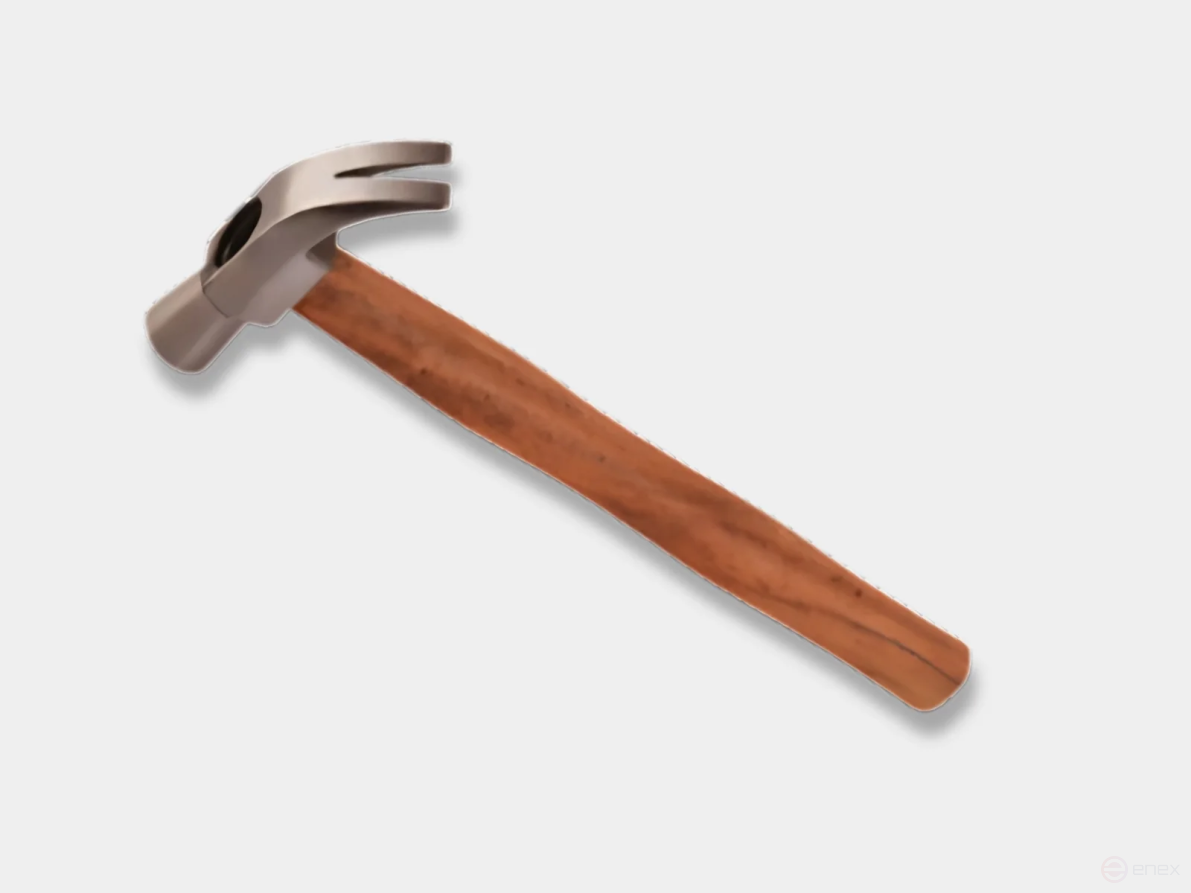 Hammer-hammer 0.5 kg (handle made of ash)