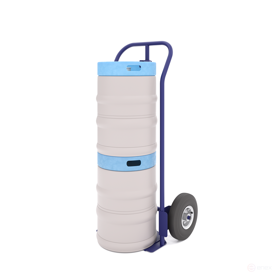 Тележка грузовая Кега 3 (601х281х1152мм) колеса пневмо 250