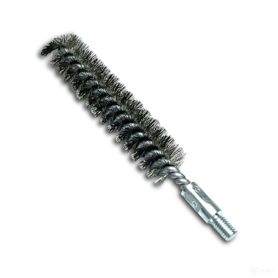 IBG brush ruff, 115*80 mm, diameter 19 mm, stainless steel corrugated wire ROF 0.15 mm, M6 fit