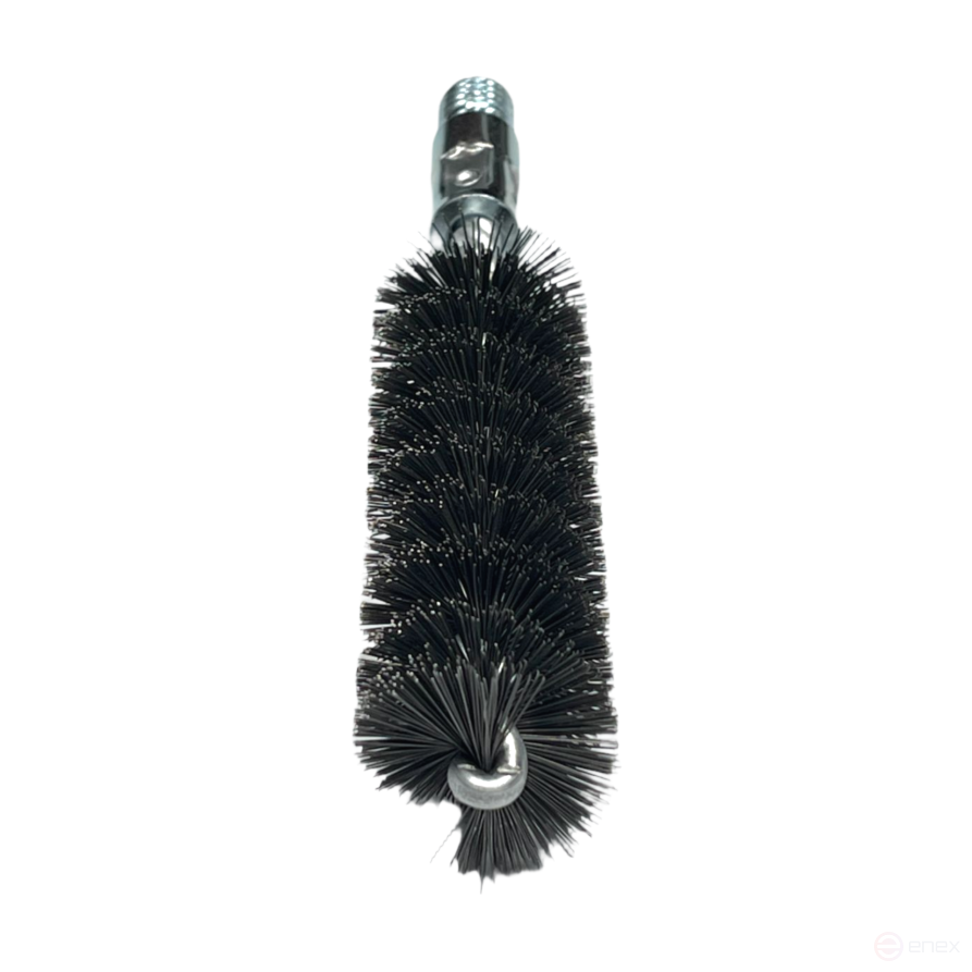 IBG brush, 160*100 mm, diameter 30 mm, straight steel wire STA 0.30 mm, fit W1/2", with plastic suspension